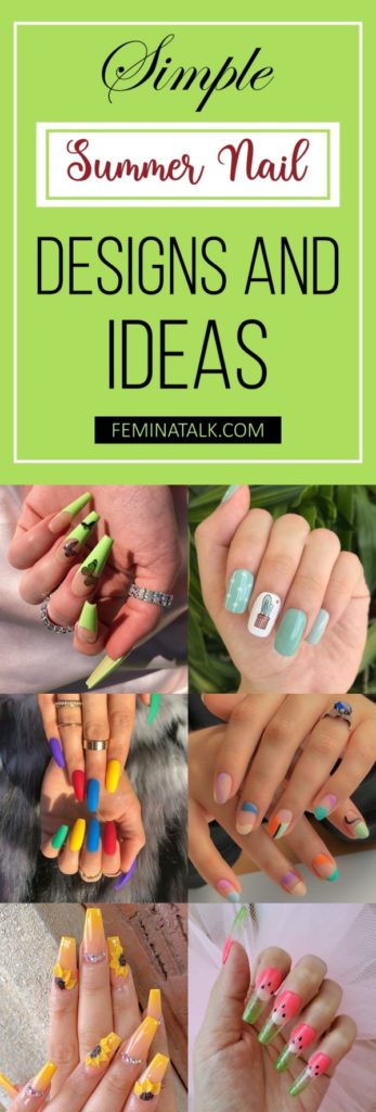 70+ Simple Summer Nail Designs and Ideas For 2022 – FeminaTalk